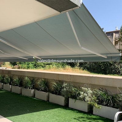 OUTDOOR FOLDING AWNING Customized Aluminum Alloy Full Cassette Motorized Retractable Side Awning