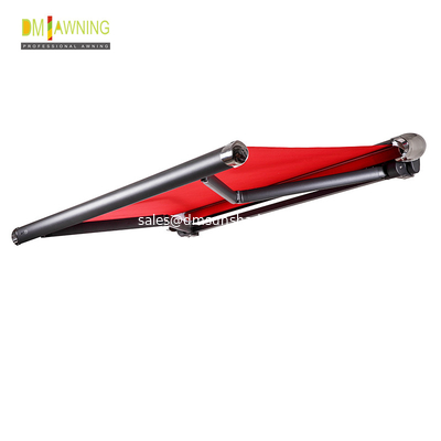 Balcony Folding Arm motorized patio awning Full Card Awning Black Shop Awning Aluminum