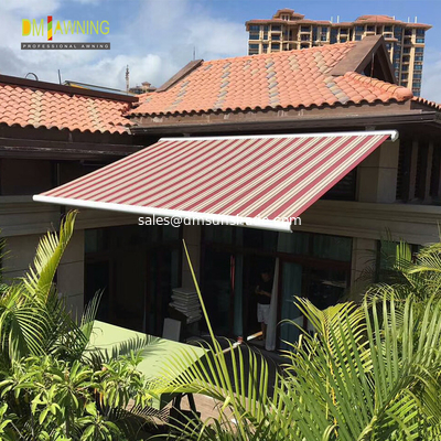 Balcony Folding Arm motorized patio awning Full Card Awning Black Shop Awning Aluminum