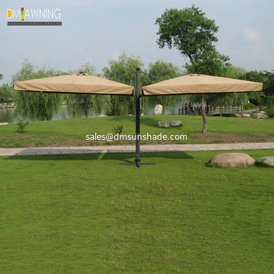 Hanging Aluminium Outdoor Patio Umbrella For Balcony Square Cantilever Umbrella