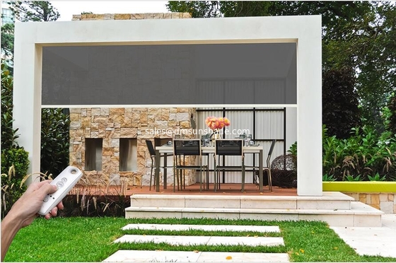 Ombra solare per esterni Smart Motorized Zip Track Blinds / Roller Zip Track Outdoor Roller Blinds