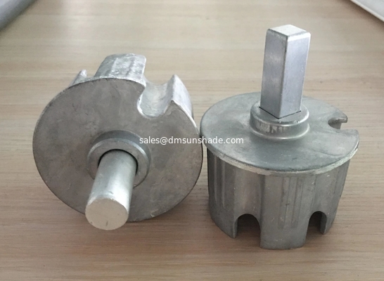 Ombre da sole per finestre parti di tenda retrattili chiusure a rotelle accessori 70mm di alluminio quadrato/ rotolo